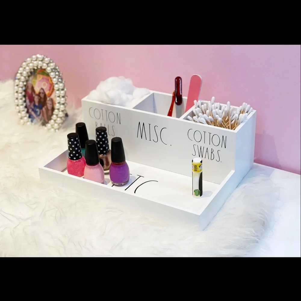 Rae Dunn 4 section Cosmetic Organizer NIB
